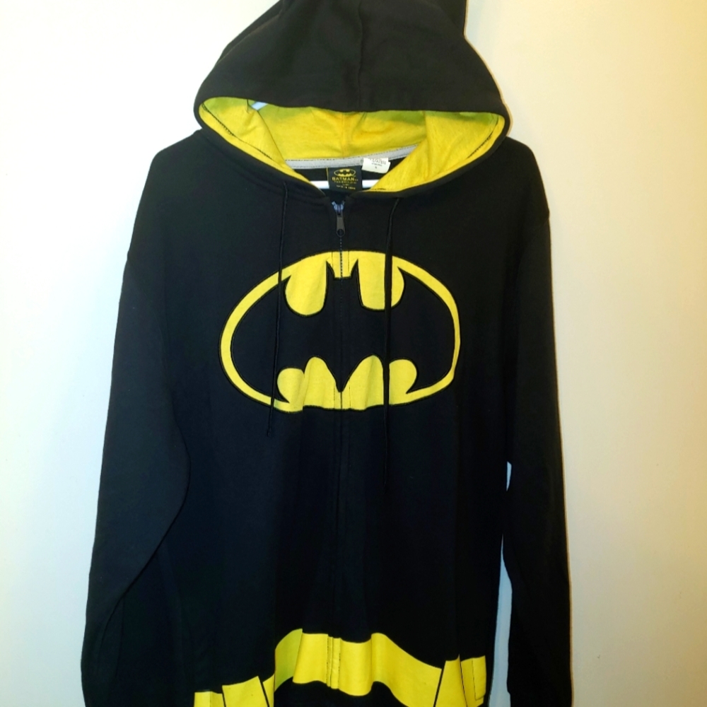 Batman Costume Hoodie W/ Bat Ears